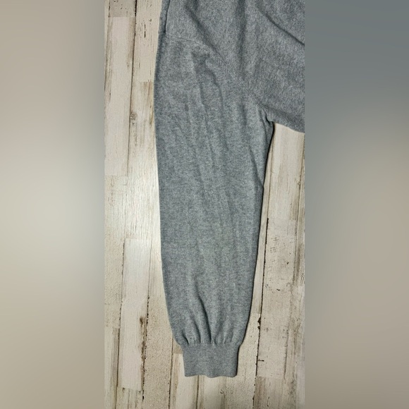 LL Bean Sweater Mens XXLT Gray V Neck Cotton Cashmere Blend Preppy Golf EUC - Picture 8 of 13